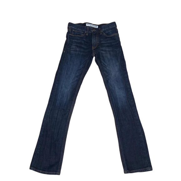 Express Slim Fit Straight Leg Dark Wash Blue Jeans Men's Size 28 x 32 - Picture 1 of 6
